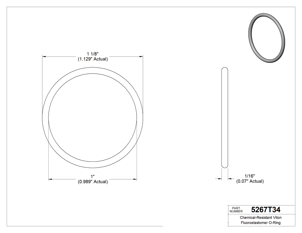 Technical drawing - 5267T34